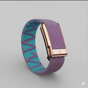 Whoop MG (Life) - pink band with blue accent - Rose Gold clasp/hook/link